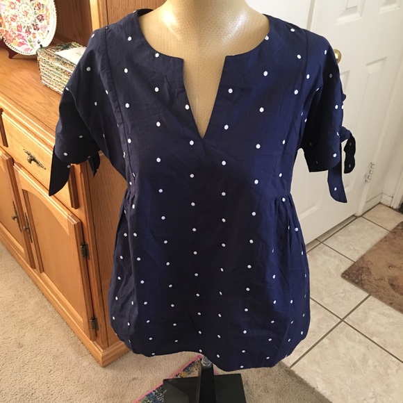 Isabel Maternity Polka Dot Blouse! - Picture 2 of 4